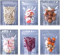 Sachets refermables zip-lock de qualité alimentaire, résistants aux odeurs, avec emballage en plastique transparent, sacs en mylar 3.5