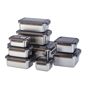 316 thép không gỉ mới thực phẩm <span class=keywords><strong>container</strong></span> Set ngành công nghiệp thực phẩm <span class=keywords><strong>container</strong></span> thép không gỉ khóa thực phẩm <span class=keywords><strong>container</strong></span> - Product Image 5