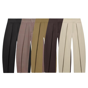 กางเกงขายาวทรงบอลลูนจีบพลีทสำหรับผู้หญิง คอลเลคชั่นฤดูใบไม้ผลิ 2026 - กางเกงทรงหลวมสบายๆ รับผลิตแบบ OEM/ODM โดยโรงงานเสื้อผ้าจีน - Product Image 1