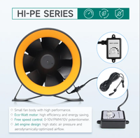 2025 HI-PE de mise à niveau du ventilateur de conduit en ligne haute CFM plastique ultra silencieux pour les systèmes de Ventilation de tentes de culture hydroponique OEM personnalisable
