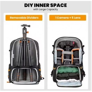 Sac à dos pour appareil photo, échantillon gratuit, sac à dos professionnel pour appareil photo, étui étanche pour appareil photo, compatible avec Sony Canon - Product Image 3