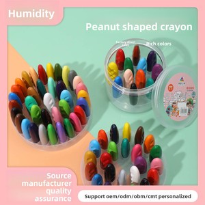 Professionele plastic kleurpotloden, niet-toxisch, voor kinderen, met correcte grip, wasbaar, vlekvrij, MSDS-gecertificeerd, meerkleurig, 7g - Product Image 2