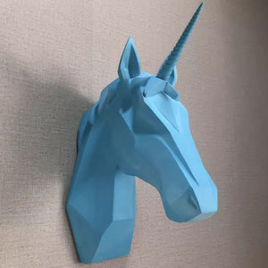 Statua da Parete 3D in Resina di Cavallo Volante Nero a Grandezza Naturale, Scultura da Appendere per Laurea, Prezzi all'Ingrosso di Fabbrica - Product Image 5