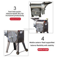 Éminceur 3-en-1 pour concombre, pomme de terre et carotte, automatique, électrique, en acier inoxydable 304, pour salade