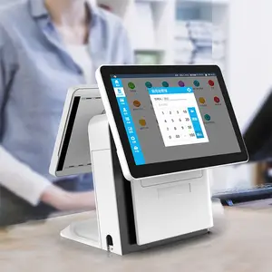 Nhà sản xuất hệ thống <span class=keywords><strong>POS</strong></span> tất cả trong một Android Windows giá rẻ tiền mặt đăng ký điểm của bán hiển thị hệ thống <span class=keywords><strong>POS</strong></span> cho siêu thị - Product Image 1