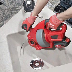 Machine de dragage de canalisations portative professionnelle, outil de nettoyage des égouts et des toilettes, outil portable pour la maison, moteur sans balais 16V, batterie - Product Image 3