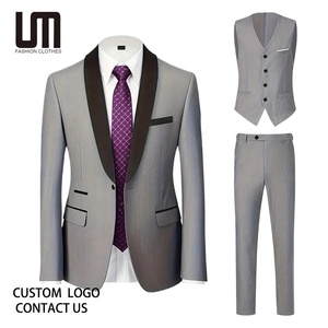 2026 produit tendance hommes 3 pièces Blazer-élégant simple boutonnage Blazer avec gilet et pantalon, <span class=keywords><strong>mariage</strong></span>, vêtements de cérémonie personnalisables - Product Image 1