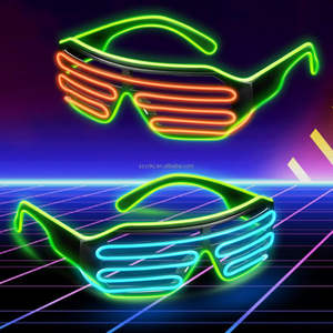 LEDカラフル点滅ブラインドレイブグラスハロウィンDJコスチューム様々な照明パーティーデコレーション工場直販低価格 - Product Image 5