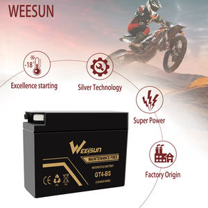 WEESUN高性能<span class=keywords><strong>MF</strong></span>密閉型鉛酸充電式12V4ahモーターバイク用モーターサイクルバッテリー - Product Image 4