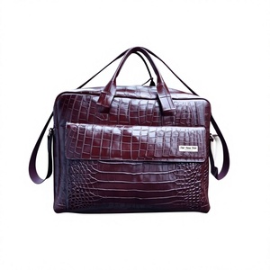 100% Waterproof Genuine Leather Vintage Fashion Laptop Handbag Men Office Document <b>File</b> Holder Nylon Zipper Casual Travel Handle - Product Image 4