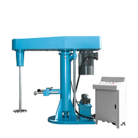 Mélangeur Polyc à haute vitesse, dissolvant et dispersant, avec levage hydraulique, en acier inoxydable SUS304, certifié CE ISO, pour pigments, peintures, revêtements, latex et mastic.