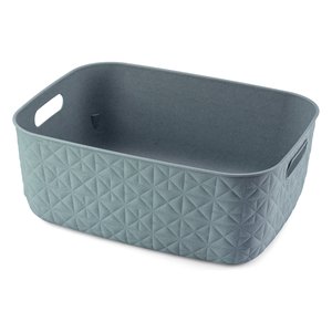 Cesta de plástico reciclado (38x29x14,5cm) SOFTEX Verde Aqua K258716 - Product Image 1