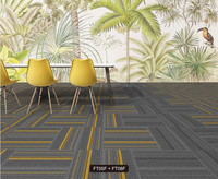 Dalles de moquette modulaires emboîtables pour hôtel, dalles carrées, moquette commerciale de luxe pour bureau, moquette moderne pour adultes