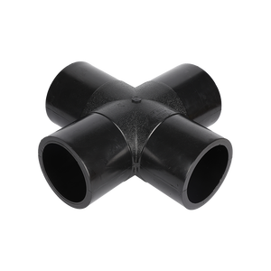 Chất lượng cao pe100 PN10 PN16 mông Fusion phụ kiện HDPE nhựa Phụ Kiện <span class=keywords><strong>4</strong></span> cách bằng nhau chéo cho cấp nước - Product Image 3
