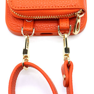 Étui de téléphone de luxe en cuir PU imperméable avec porte-cartes RFID magnétique et chargement sans fil, avec bandoulière, pour la vente en gros - Product Image 5