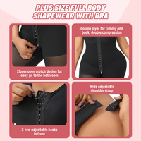Fajas colombiennes taille plus, body sculptant, post-partum, haute compression, contrôle du ventre, faja pour femmes