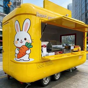 Chariot de kiosque mobile, camions de restauration de rue, chariot mobile commercial pour bonbons, chariot à glaces et desserts pour festivals, mariages et fêtes - Product Image 3