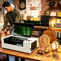 Mini grabador láser Co2 40W/50W máquina de grabado de sellos de goma láser 3020 USB 300X200mm máquina de fabricación de sellos