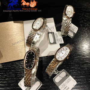 longinesing Hot Sale Luxury Ladies Stainless Steel Strap Wristwatch Simple Dial <strong>Diamond</strong> Quartz Movement Beautiful Oval Shape - Product Image 1