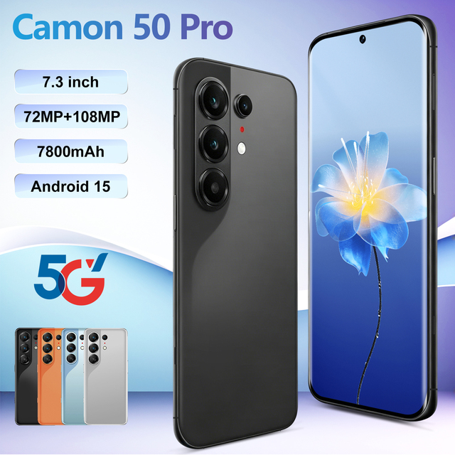 Camon 50 Pro Original 5G Smartphone 108MP Quad Camera 120Hz HD Full Screen Fast Charge Face ID Fingerprint Unlock Global Version