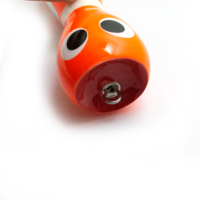 Leurre de surface en bois massif fait main, motif poisson-clown, rayures lumineuses, grande bouche, pour la pêche en haute mer au GT, au thon et au kingfish depuis bateau