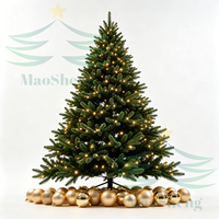 Arbre de Noël extérieur vert, lumières de Noël LED géantes, fournisseur OEM en gros, sur mesure