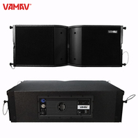 VAMAV VXT210 Bocinas Sistema de Array de Línea Activos Doble 10 Pulgadas 1600W Máx Sistema de Audio Video Profesional para DJ