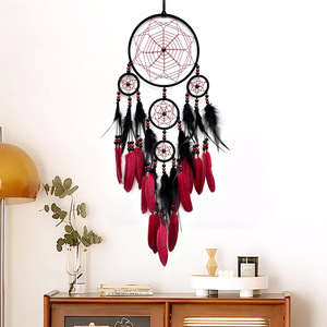 Piuma bohémien acchiappasogni <span class=keywords><strong>arte</strong></span> della parete appeso per la decorazione della stanza di casa - Product Image 2