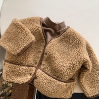 Manteau en fourrure peluche style coréen Hiver 2026 pour garçons et filles – Pull pour enfants