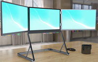 15.6 inç 1080P Hoparlörlü USB-C arabirimli LCD dörtlü laptop taşınabilir monitör üçlü ekran genişletici