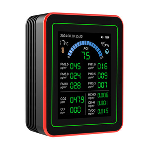 Air Quality Monitor ZN-MT32 LCD Display PM2.5 CO2 Formaldehyde Detector Indoor Use - Product Image 1