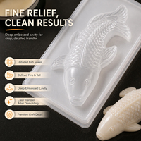 Gâteau commercial cuisson gros poisson forme pâtisserie outil plastique PP moule qui n'est pas déformable et collant