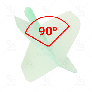 Penpen One Plumes de fléchettes en PP 2BA, forme de fléchette, queue transparente, anti-lancer, durables, couleurs vertes LT04-1pcs - Product Image 3