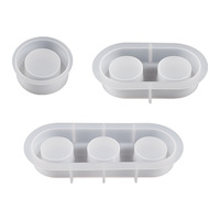 Béton Silicone Moule DIY Ciment Chandeliers Faisant Des Outils Silicone Béton Ciment Bougie Pot Titulaire Moules Poly Sac