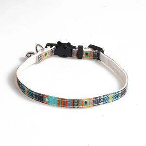 Nouveau Nylon Bohème Tissé Motif Décoratif Apparence Exquise Petite Cloche Collier De Chat Pour Animaux De Compagnie - Product Image 6