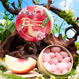 Pastillas de <span class=keywords><strong>miel</strong></span> de Manuka con sabor a fruta de melocotón de alta calidad Vc y jugo de fruta bombones caramelo duro pastilla de garganta buena para dulces de salud - Product Image 1