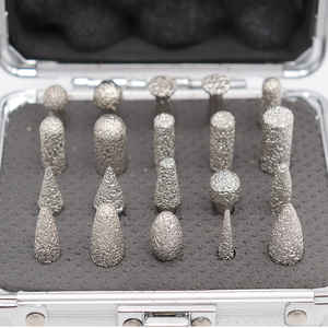 Foret à fraises diamantées Grit46 tête de meulage revêtue de diamant <span class=keywords><strong>pierre</strong></span> <span class=keywords><strong>marbre</strong></span> granit sculpture mèches de gravure <span class=keywords><strong>pour</strong></span> outils rotatifs - Product Image 4