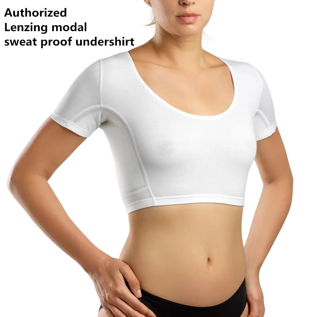 PATON LUXURY QUALITY Custom Modal V-Neck Plus Size Dress Shirt Anti Sweat Resistant Men's Sweatproof Tee Shirt CROP Undershirt