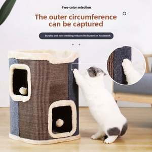 Big Luxury Wooden Wood Pet Accessories Supplies Products Parts Wall Climb Climbing Cat Tree - Product Image 6