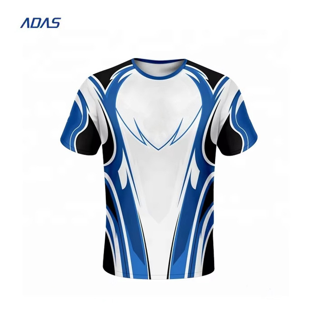 Wholesale Custom Design Printed E-sports Jersey Gaming Jersey 100% Polyester Sublimation Transfer Print