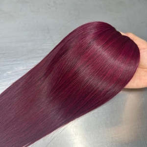 Extensions de cheveux tissés de qualité supérieure, grade 12A, couleur bordeaux, cheveux vierges vietnamiens non traités - Product Image 1
