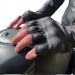 ROCKBROS Leather Motocross <b>Gloves</b> for Motorcycle Winter <b>Warm</b> Touch Screen Full Finger Breathable Wear-Resistant Unisex Safety - Product Image 3