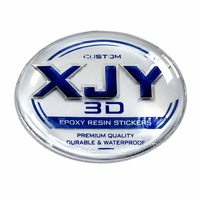 Autocollants en résine époxy 3D personnalisés XJY, étiquettes décoratives en gel transparent avec des motifs imprimés uniques pour la décoration intérieure et la marque