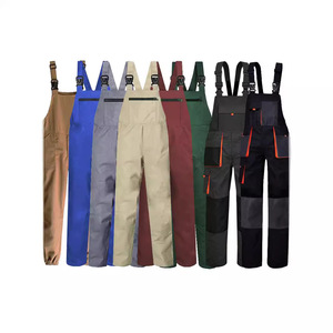 Combinaison en coton imperméable et respirant avec logo personnalisé, pantalon à bretelles, combinaison uniforme de travail avec caractéristique antistatique - Product Image 6