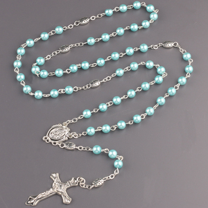 6mm perle di vetro <span class=keywords><strong>con</strong></span> <span class=keywords><strong>coccinella</strong></span> Catholic Rosary <span class=keywords><strong>collana</strong></span> - Product Image 2