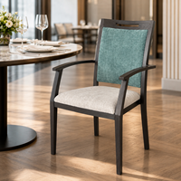Chaise de salle à manger stable avec mousse haute densité, pour club privé, restaurant haut de gamme, club d'affaires et lounge exécutif