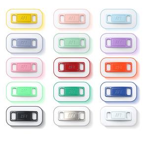 Cordones de zapatos AF blancos personalizados con hebilla de metal de aleación de zinc Candado de zapatos para zapatillas AF 1 Cordones Bolsa incluida - Product Image 2