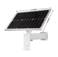 Système d'énergie solaire pour chantier, panneau solaire 80W, batterie lithium-ion 25AH DC12V, système solaire, support de montage sur poteau, support de caméra CCTV