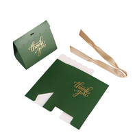 Sacs cadeaux de mariage faits main personnalisés en carton mat avec poignée en ruban pour les cadeaux des invités de la fête de mariage