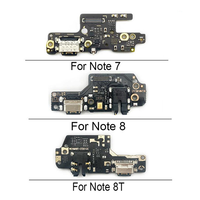 Flex Carga for Xiaomi for Redmi Note 7 Note 8 Note 8T USB Charger Board Port Connector Mic PCB Dock Charging Flex Cable